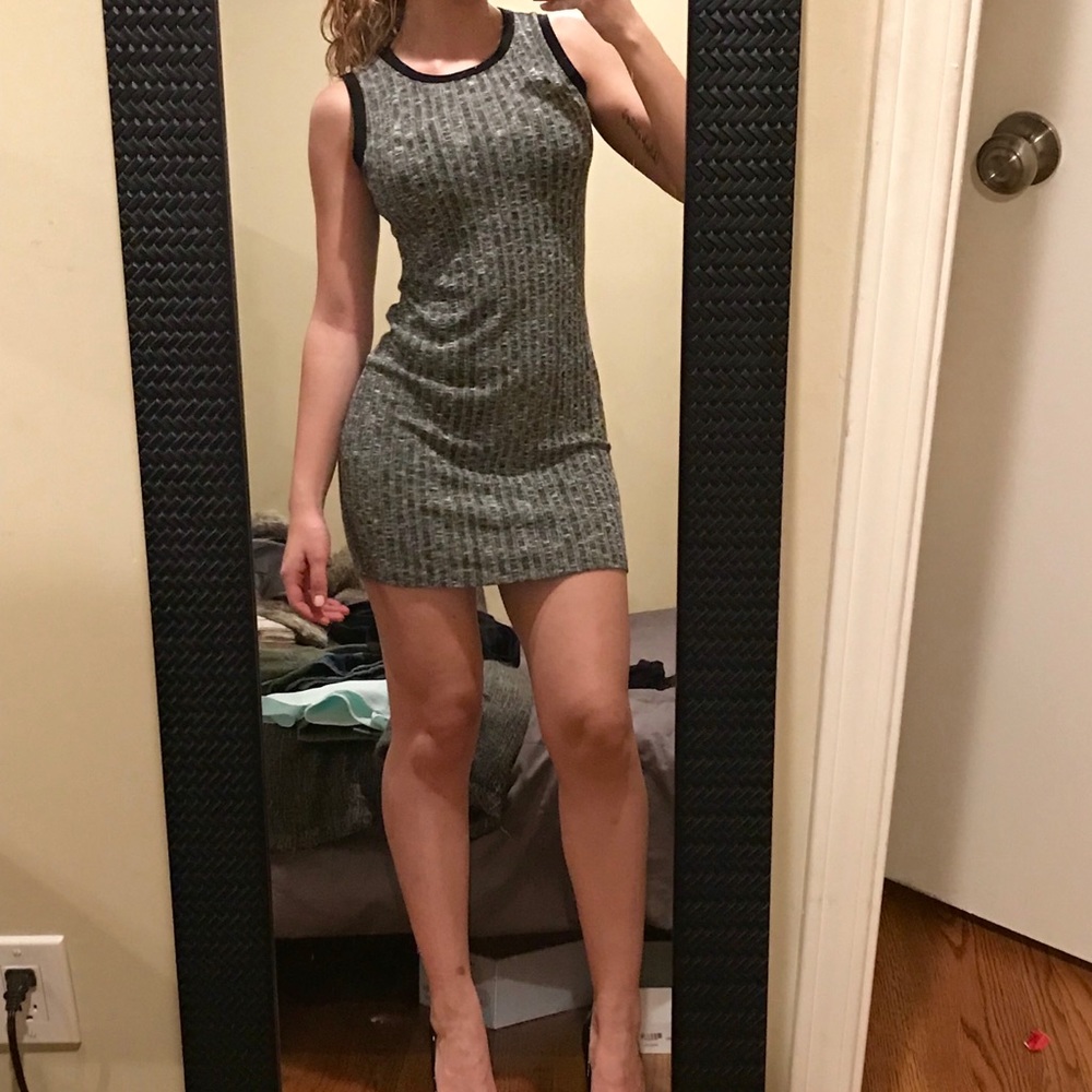 Black and grey dress